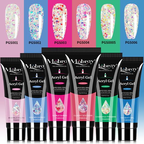 Extensão rápida unha cristal gel UV luz fototerapia ferramenta de manicure conjunto de 18 peças(50% discount for limited time)