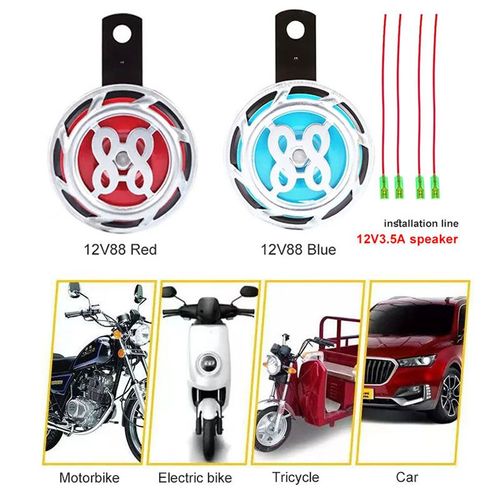 🚗Kiemelt autós szerszámok✨Univerzális vízálló autós csiga duda színes fényekkel