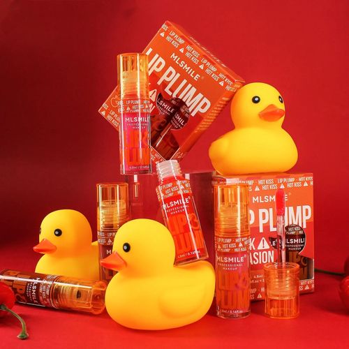 Conjunto de 3 peças batom com esmalte de lábio espumante