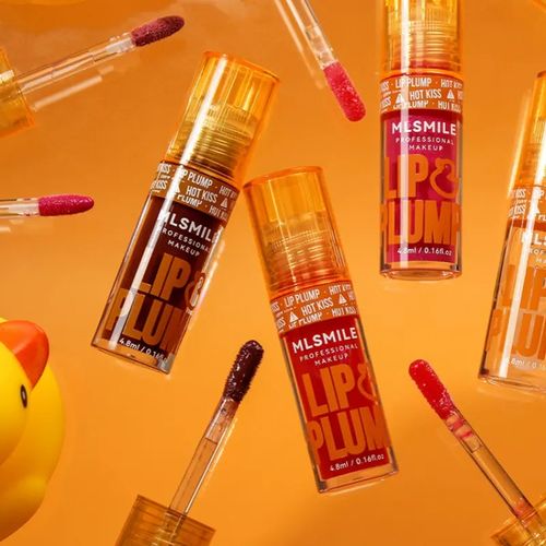 Conjunto de 3 peças batom com esmalte de lábio espumante