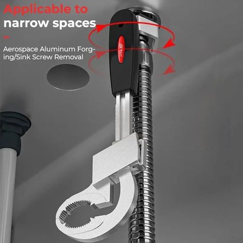 Conjunto de ferramentas de chave de banheiro multifuncional de 80 mm