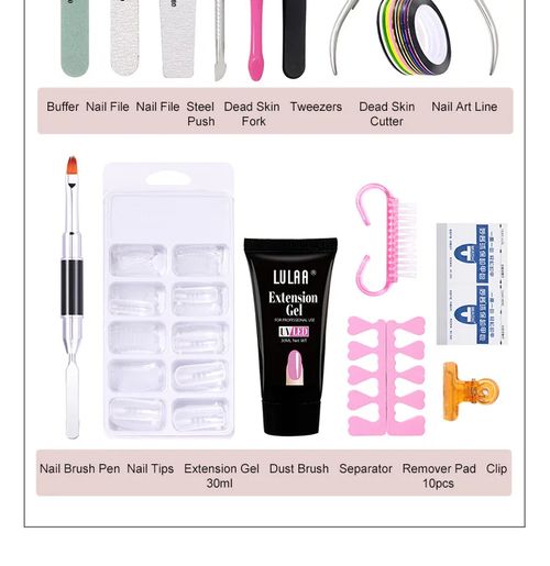 Manicure salon profissional conjunto completo de ferramentas UV LED light nails tool set