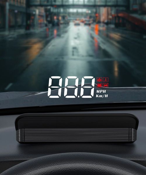 🔥Projetor de pára-brisa com display de velocímetro HUD para carro