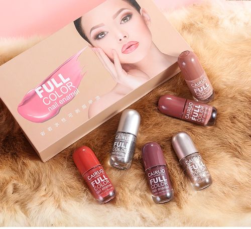 Óleo de manicure 6 cor set rasgável puxável peelable