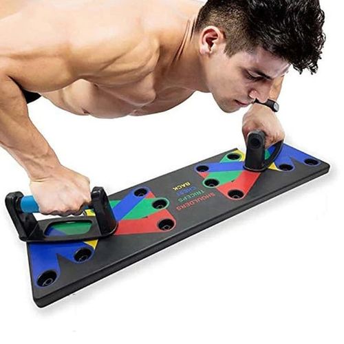 🌈13 funções push-up board ABS material + mochila