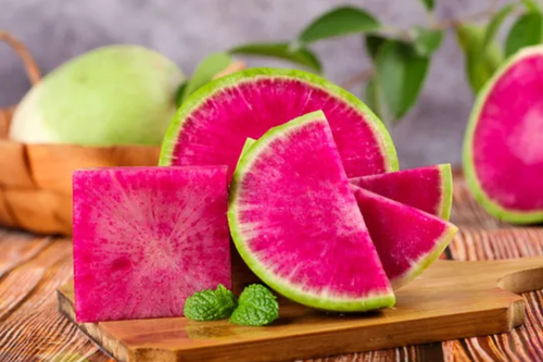 🥕 frutas crocantes e doces sementes de rabanetes