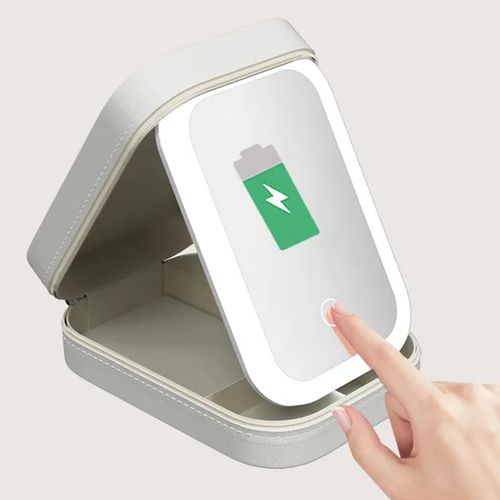 Caixa de jóias cosmética LED