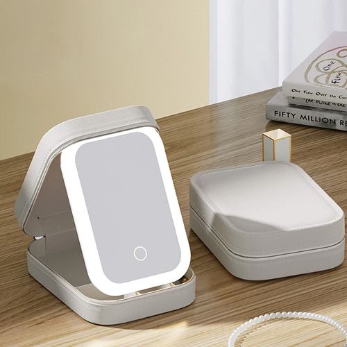 Caixa de jóias cosmética LED
