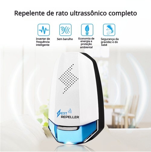 REPELADOR ULTRASONICO REPELLA MAISINSETOS & RODENTES & Rato