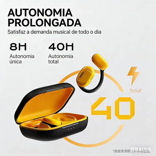 NANKA Fone de ouvido esportivo impermeável de gancho aberto, conexão sem fio, zero pressão e sem desconforto