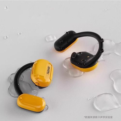 NANKA Fone de ouvido esportivo impermeável de gancho aberto, conexão sem fio, zero pressão e sem desconforto