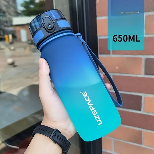 🌈1 garrafa de água selada portátil com marcador de tempo e alça de transporte.