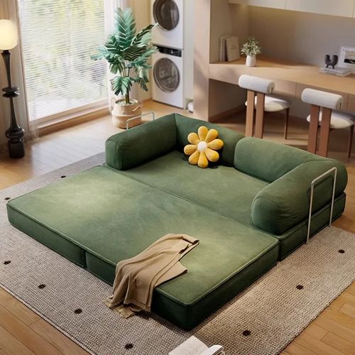 Cama sofá compactada torna o transporte e o manuseio muito mais fáceis.