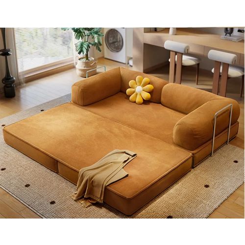 Cama sofá compactada torna o transporte e o manuseio muito mais fáceis.