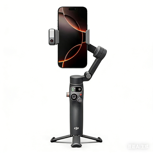 Osmo Mobile 8 Acompanhamento Nativo, Áudio Integrado e Iluminação Rotação Infinita Horizontal de 360°