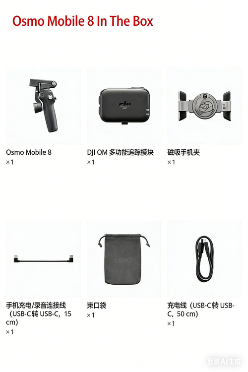 Osmo Mobile 8 Acompanhamento Nativo, Áudio Integrado e Iluminação Rotação Infinita Horizontal de 360°