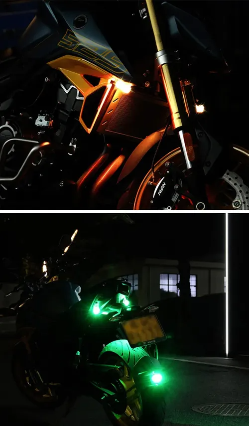 Lâmpada RGB controle remoto, indicador e aviso para veículos e drones