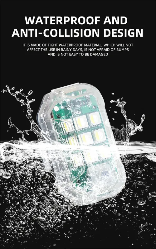 Lâmpada RGB controle remoto, indicador e aviso para veículos e drones