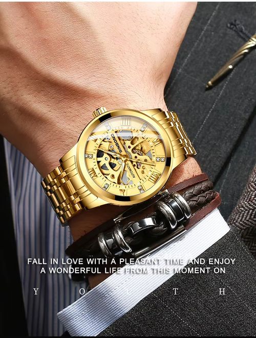 🔥Relógio de pulso à prova de água, feito de aço inoxidável e com iluminação noturna