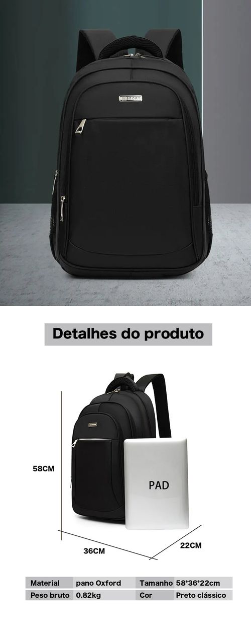 Mochila personalizada de Oxford para escola, viagens ao ar livre, negócios, laptops. Ideal como presente para faculdade. Mochila para estudantes, para homens e mulheres.