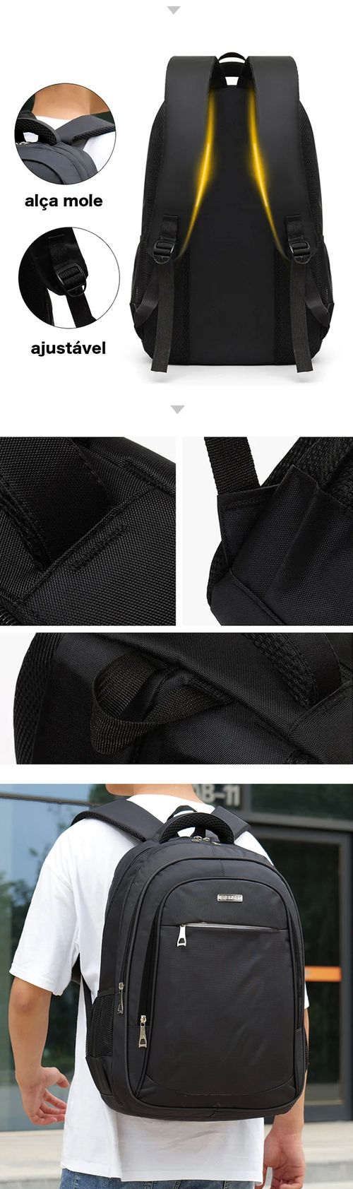 Mochila personalizada de Oxford para escola, viagens ao ar livre, negócios, laptops. Ideal como presente para faculdade. Mochila para estudantes, para homens e mulheres.