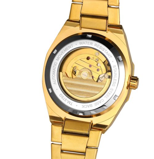 Forsining Fashion Relógios de Pulso Automáticos Mecânicos Esqueléticos para Homens