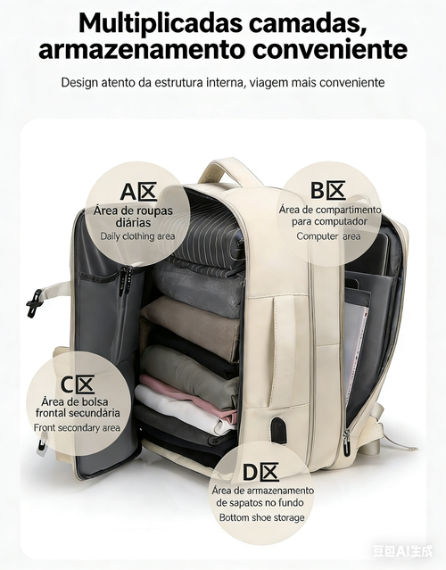 ❤️Mochila multifuncional Mochilas de moda para homens e mulheres