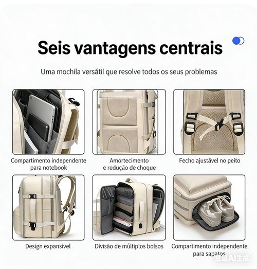 ❤️Mochila multifuncional Mochilas de moda para homens e mulheres