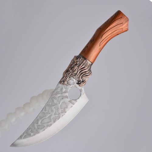 Conjunto de 7 peças de facas de cozinha de aço inoxidável forjadas artesanalmente (incluindo tesoura)