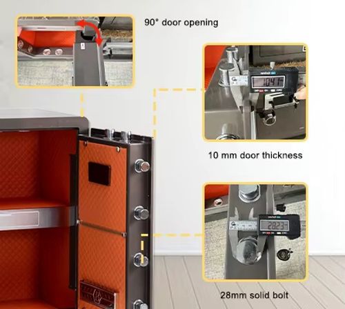 Caixa Forte Digital Extra-Grande com Teclado de Aço (três modelos)