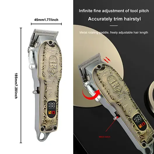 Cortador de Cabelo Profissional Ideal para Salões e Uso Doméstico!