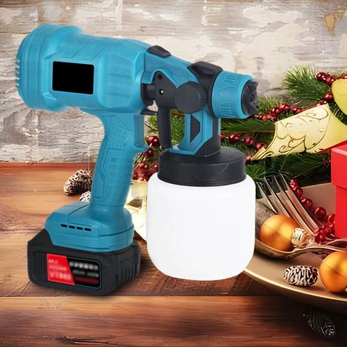 Atomizador de Tinta Sem Fio de Alta Pressão com 2 Baterias