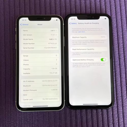 Phone X móvel usado original --(Fornece película de proteção da tela, capinha para celular, cabo de carregamento, agulha para retirar o cartão SIM)