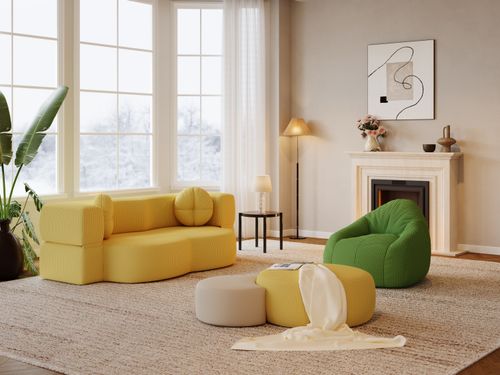 Sofá-cama com encosto de novo design