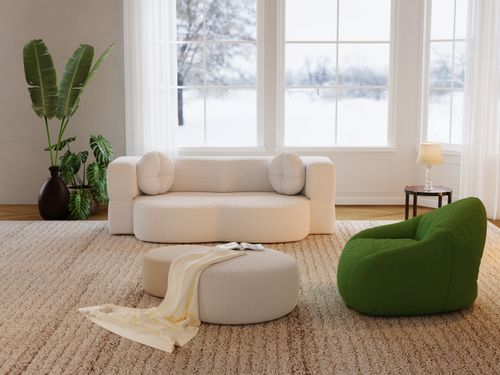 Sofá-cama com encosto de novo design