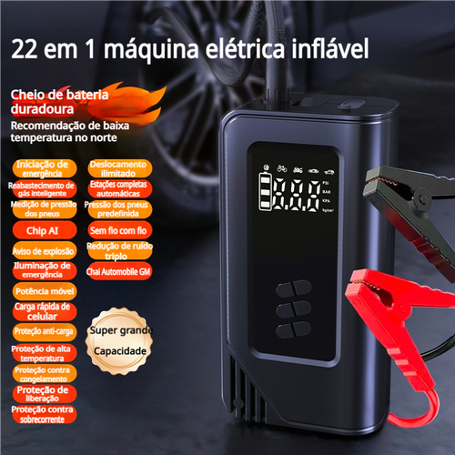 Carregador de bateria e partida portátil para carros