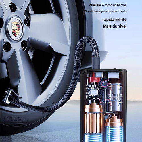 Carregador de bateria e partida portátil para carros