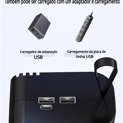 Carregador de bateria e partida portátil para carros