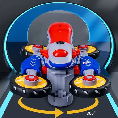Stunt rotação motocicleta