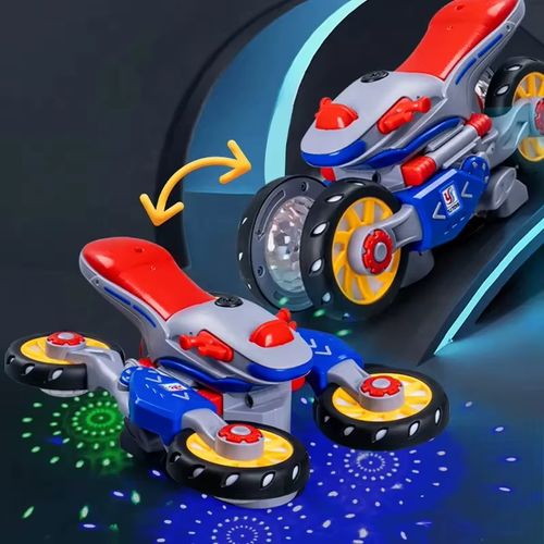 Stunt rotação motocicleta