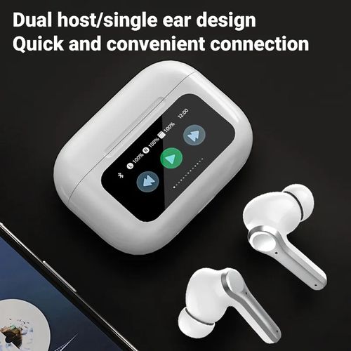 💥Fones Air A9 Pro TWS: Tela touch, ANC eENC para jogos