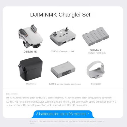 DJI Mini 4K UHD Dron de Fotografia Aérea com Estabilidade Mecânica Três Eixos, Transmissão Digital de Imagem e Alcance Longo de 10km
