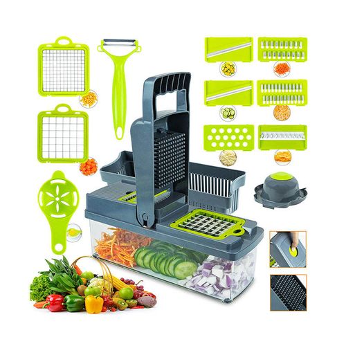 🔥 venda quente 🔥Multi-função cortar em cubos, cortar em seda, cortar frutas, ferramenta de corte de vegetais