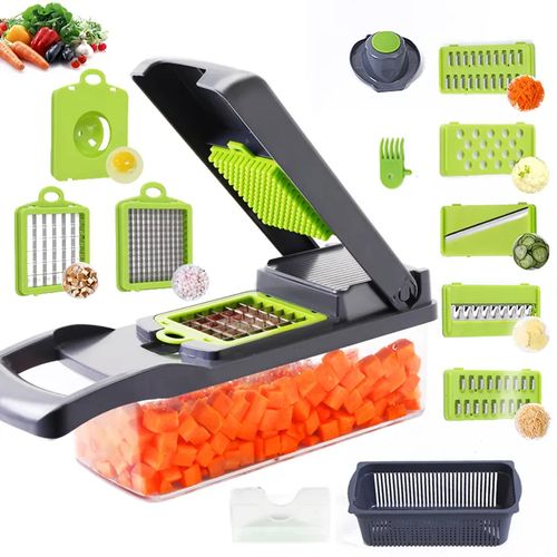 🔥 venda quente 🔥Multi-função cortar em cubos, cortar em seda, cortar frutas, ferramenta de corte de vegetais