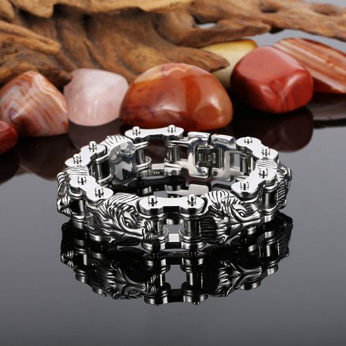 Colar rei leão + pulseira lobo, eleve a sua presença masculina