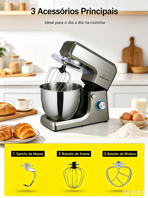 🌈SOKANY Batedeira planetária Stand Mixer