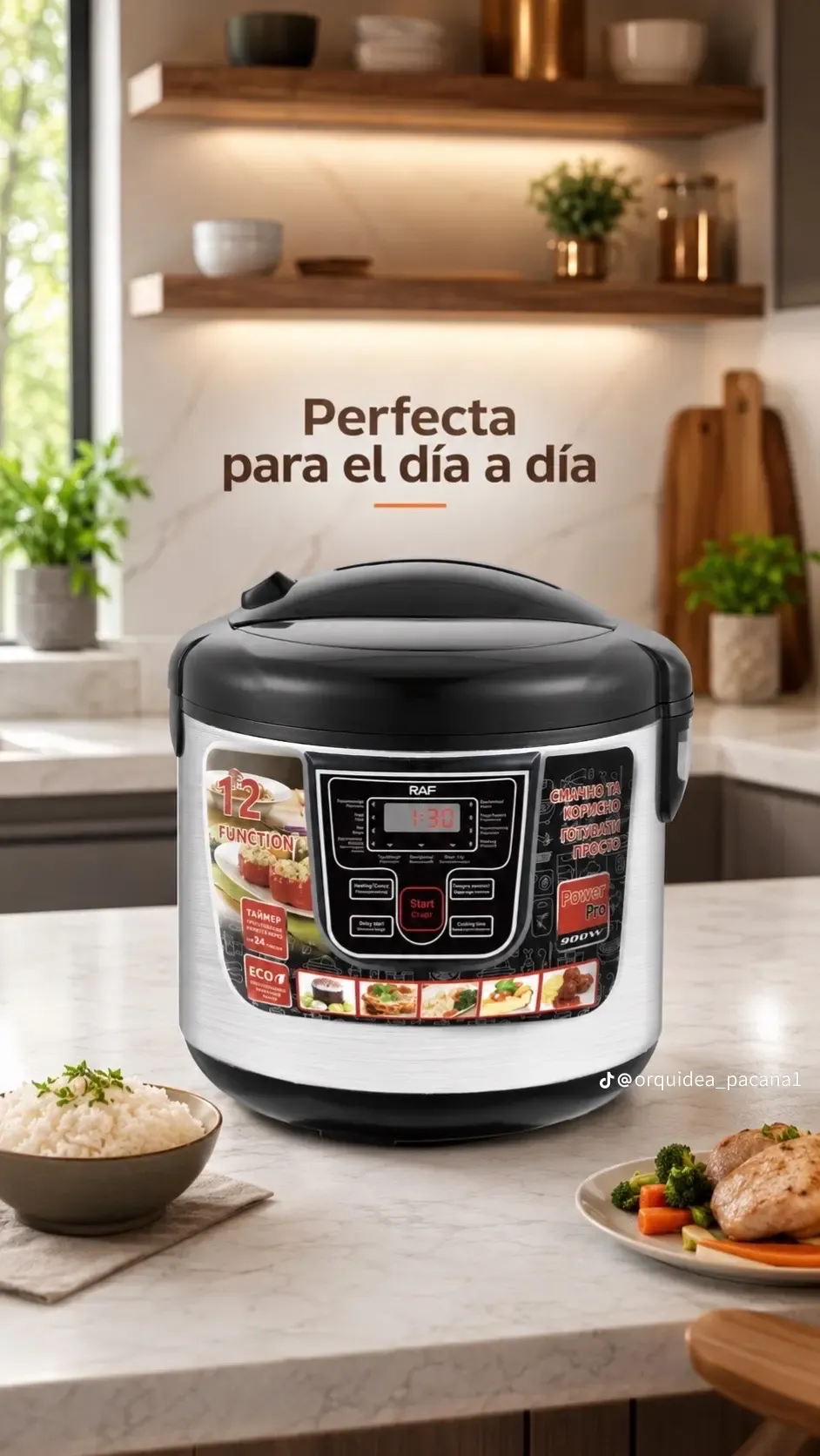 Panela de pressão elétrica multifuncional RAF 5L de 900 W