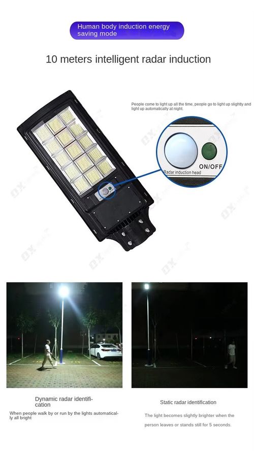 Luz solar de estrada de alta potência com função de indução por controle remoto
