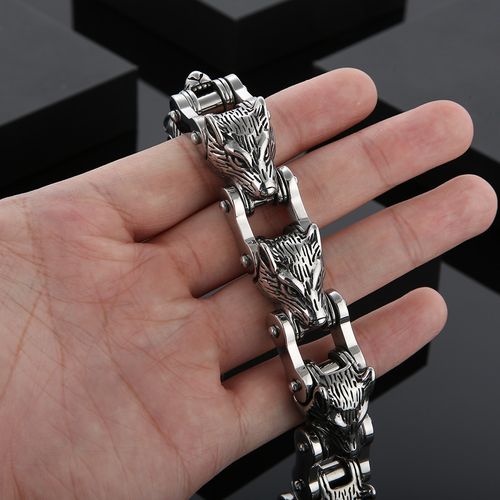 Colar rei leão + pulseira lobo, eleve a sua presença masculina