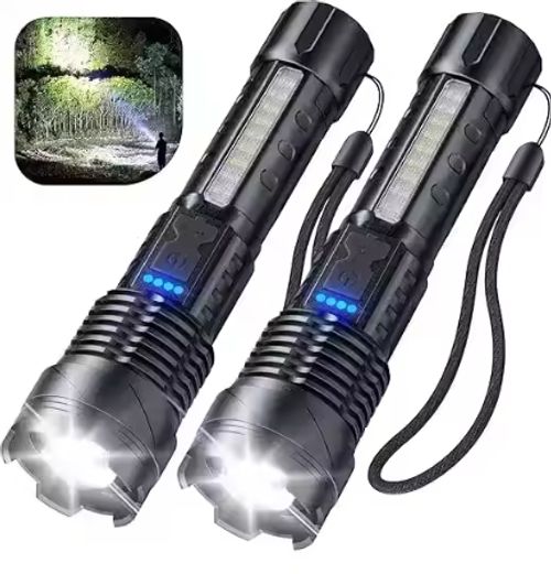 Aeternam High-power white lazer P50 7 Modes Zoomable Waterproof Rechargeable USB LED tactical Torch light Flashlights